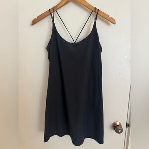 Abercrombie Black Athletic Dress with Double Spaghetti Straps